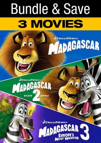 Madagascar: The Complete Collection (all 3 movies!) [Ultraviolet - HD or iTunes - HD via MA]