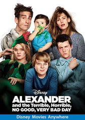 Alexander and the Terrible, Horrible, No Good, Very Bad Day [VUDU OR Disney DMA/DMR - HD]